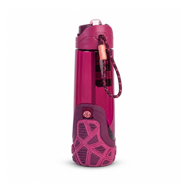 COOL GEAR WATER BOTTLE ADULTS TREADZ SIPPER PK BURGANDY