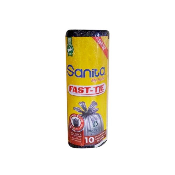 TIE TRASH BAG ECO BIO BLACK 10 527548-V001 by Sanita