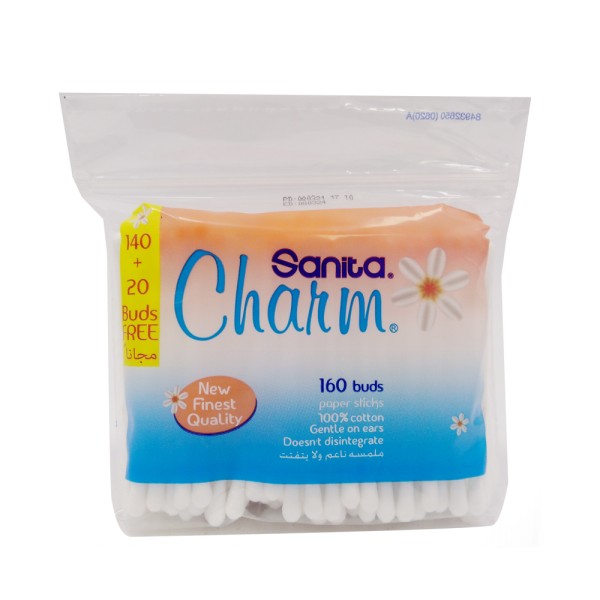 EAR BUDS PAPER STICK 140+20FREE 527846-V001 by Charm