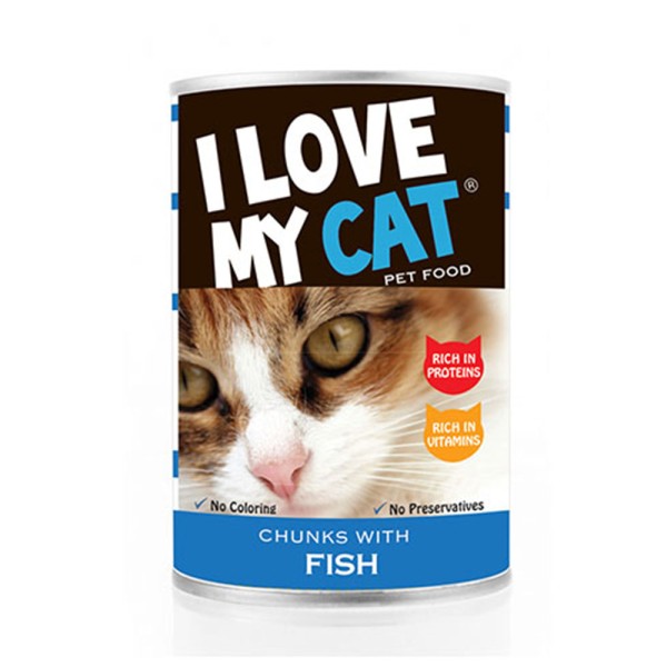 LOVE MYCAT Fish Chunks Cat Food 400g 530452-V001 by I Love My Cat