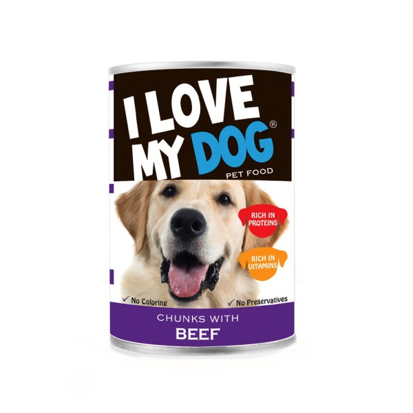BEEF CHUNKS DOG FOOD 530457-V001 by I Love My Dog