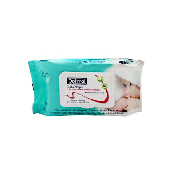 OPTIMAL ORGANIC BABY WIPES WITH LID