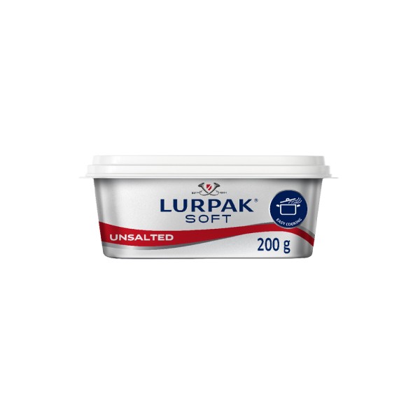 Lurpak Soft Butter Unsalted 200g 542371-V001 by Lurpak