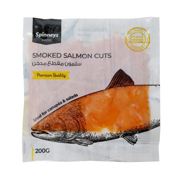 Spinneys Smoked Salmon Chunks 543821-V001 by Spinneys Food