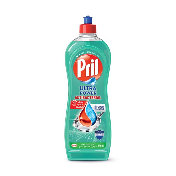 Pril Dishwashing Liquid Cold Power Antibacterial 650 ML 545211-V001 by Pril