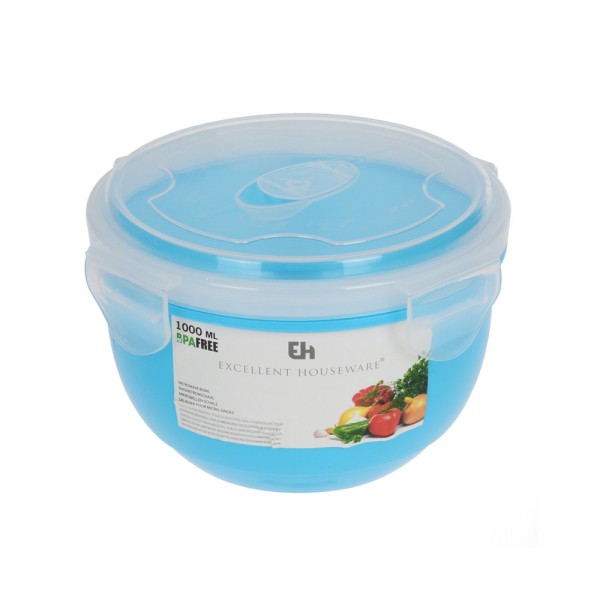 Plastic Microwave Bowl Mixed Color 547392-V001 by EH Excellent Houseware