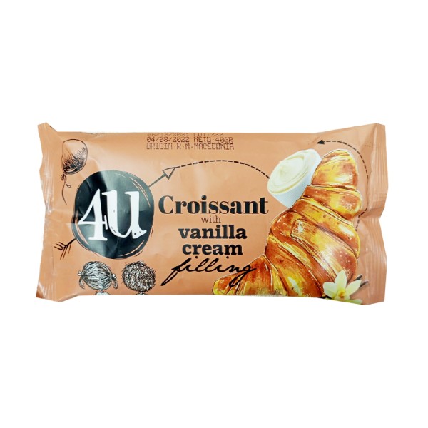 4U Croissant with Vanilla Cream 551147-V001 by 4U