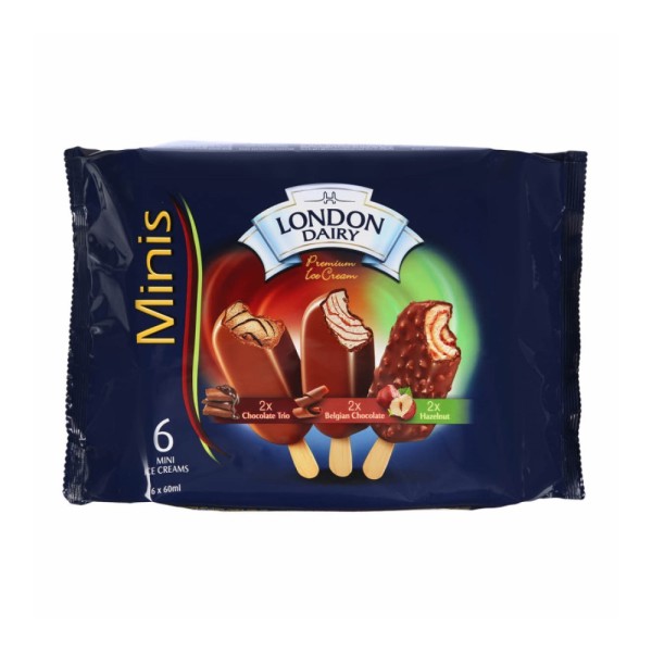 MP MINI CHOC TRIO BELG CHOC NUTS 557268-V001 by London Dairy