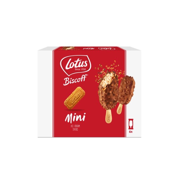 Biscoff Mini Ice Cream Sticks 6x50ml 557278-V001 by Lotus Biscoff