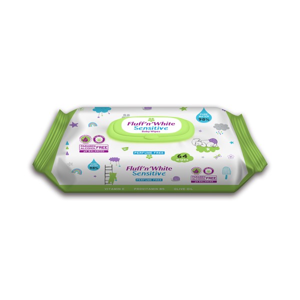 FLUFF N WHITE BABY SENSITIVE WIPES