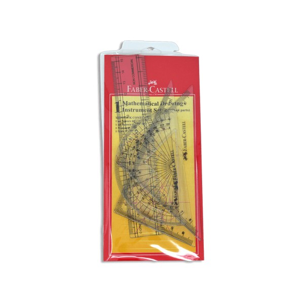 FABER CASTELL FC PLASTIC WALLET GEOMETRY SET