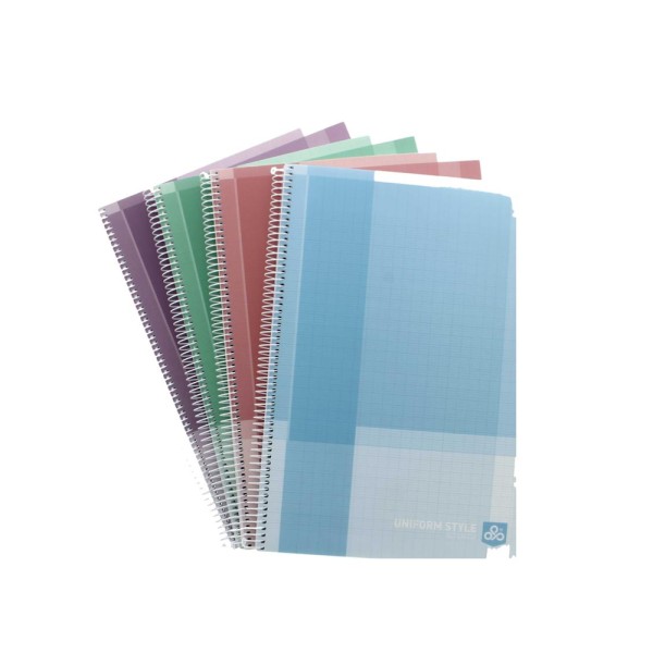 OPP UNIFORM STYLE SPIRAL PP 90G A4 SEYES 96SH