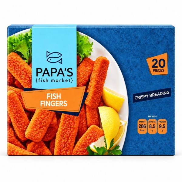 PAPA'S FISH MARKET 20 FISH FINGERS