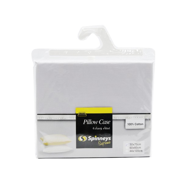 PILLOW CASE 100% COTTON PEARL GREY 565792-V001 by Spinneys