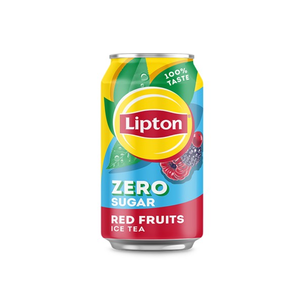 LIPTON RED FRUIT ZERO CAN