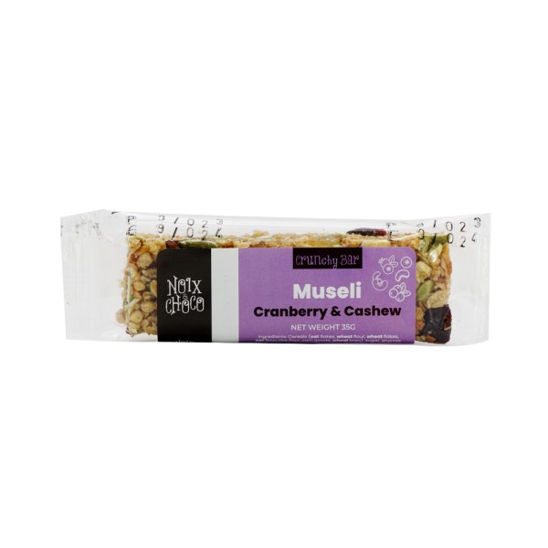 NOIX CHOCO CRANBERRY AND CASHEWS MUESLI BAR