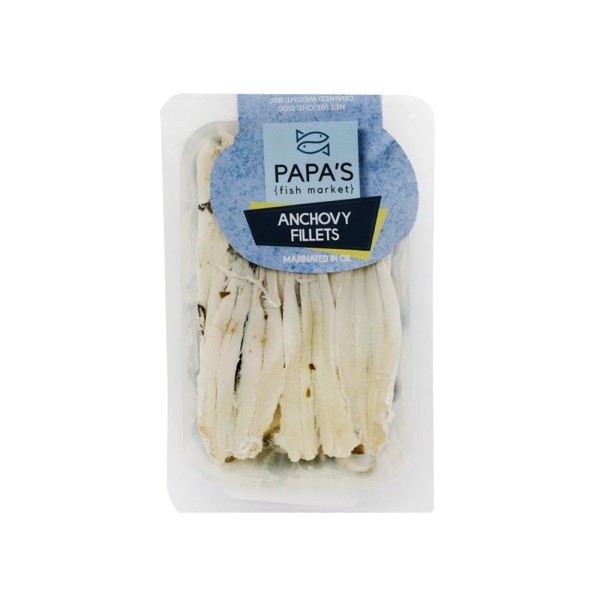 PAPA'S FISH MARKET MARINATED ANCHOVY FILLETS 