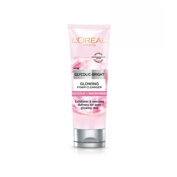 LOREAL CLEANSER FOAM GLYCOLIC BRIGHT GLOWING DAILY