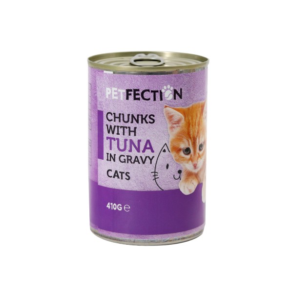 PETFECTION FOR CAT GRAVY TUNA CHUNKS CAT FOOD