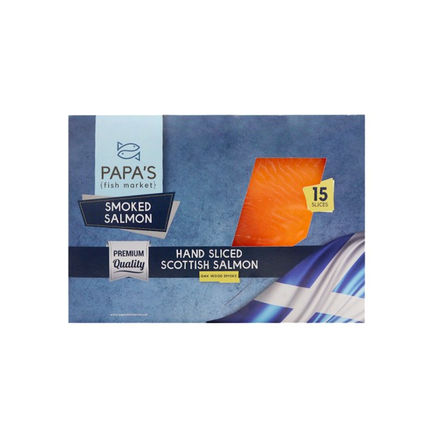 PAPA'S FISH MARKET SCOTTISH SMOKED SALMON 15 SLICES