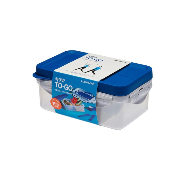 TO GO LUNCHBOX +FORK AND KNIFE 3IN1 BLUE LID 570292-V001 by LocknLock