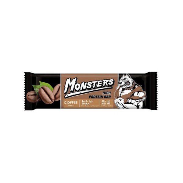 MONSTERS PROTEIN BAR WITH COFFEE