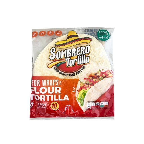 WHEAT FLOUR TORTILLA 10 INC 570552-V001 by SOMBRERO
