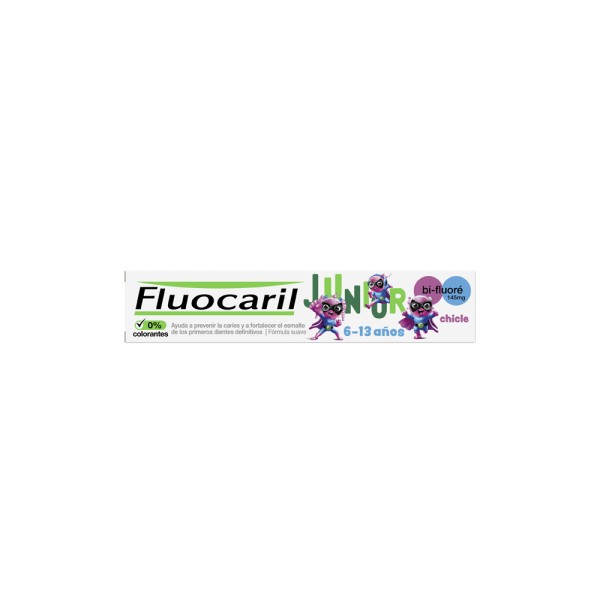 FLUOCARIL JUNIOR TOOTHPASTE GEL BUBBLE GUM 6 TO 12 YEARS