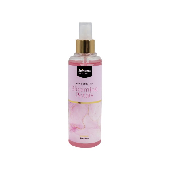 SPINNEYS ESSENTIALS HAIR + BODY MIST  BLOOMING PETALS 
