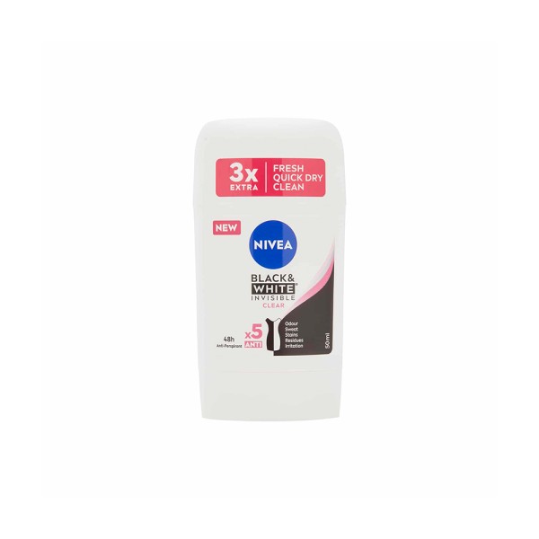 NIVEA DEODORANT STICK BLACK AND WHITE FOR WOMEN