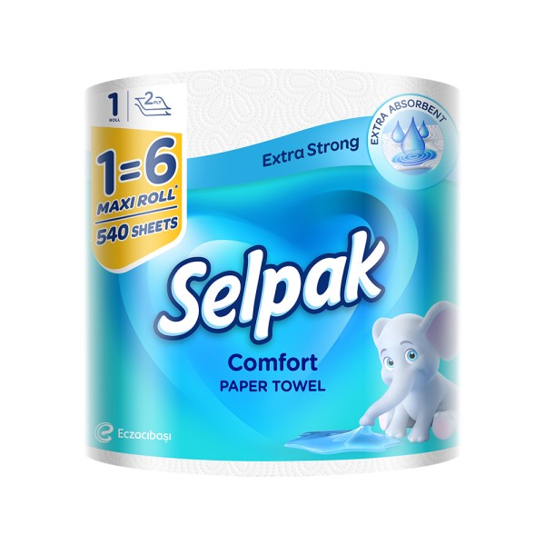 SELPAK KITCHEN TOWEL 2 PLY COMFORT MAXI 540SH