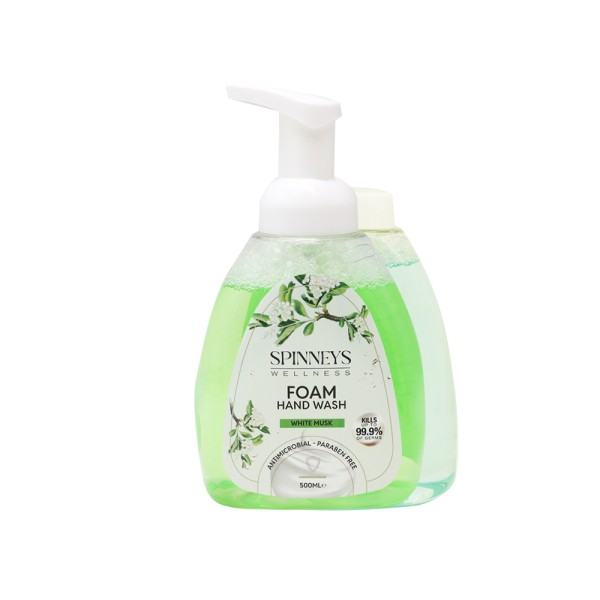 SPINNEYS WELLNESS FOAM HAND WASH WHITE MUSK + REFILL