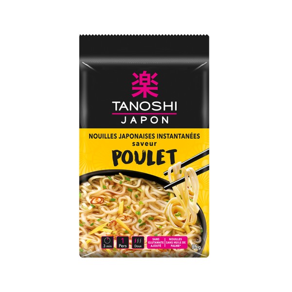 TANOSHI NOUILLES INSTANTANÉES BLÉ POULET 