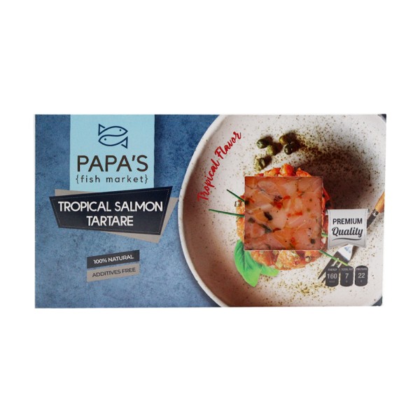 PAPA'S FISH MARKET SMOKED SALMON TARTARE TROPICAL