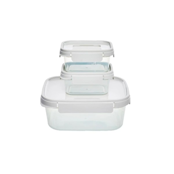 LOCK+LOCK NESTOPIA PLSTC FOOD STORAGE SET 500MLX2+2.7L