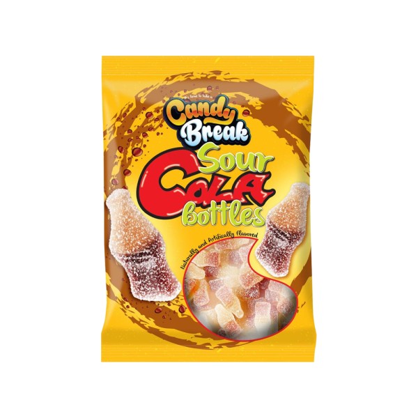 CAND.BREAK SOUR COLA BOTTLES