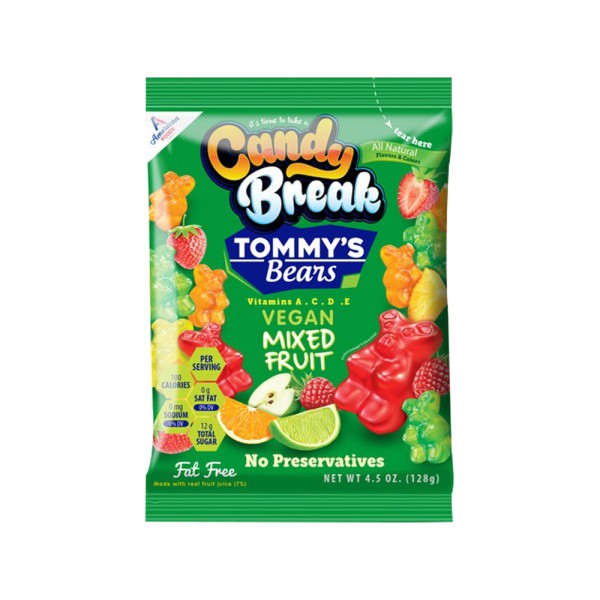 CAND.BREAK TOMMY'S BEAR JELLIES GELATIN FREE