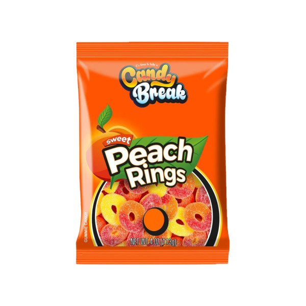 CAND.BREAK PEACH RINGS
