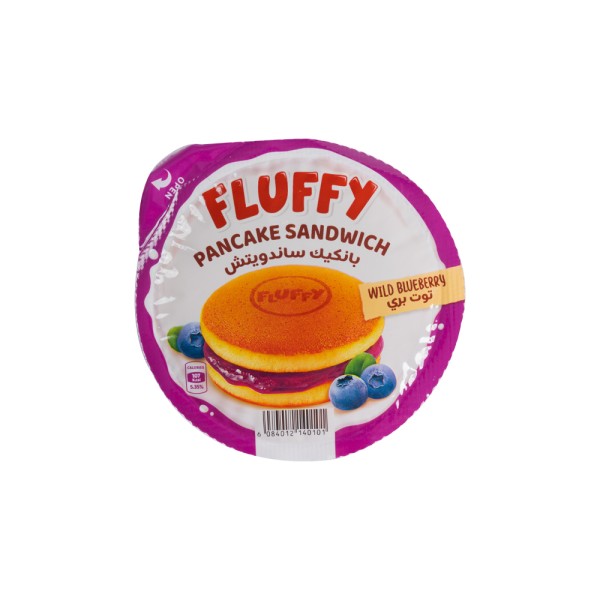 FLUFFY. PANCAKE SANDWICH BLUEBERRY