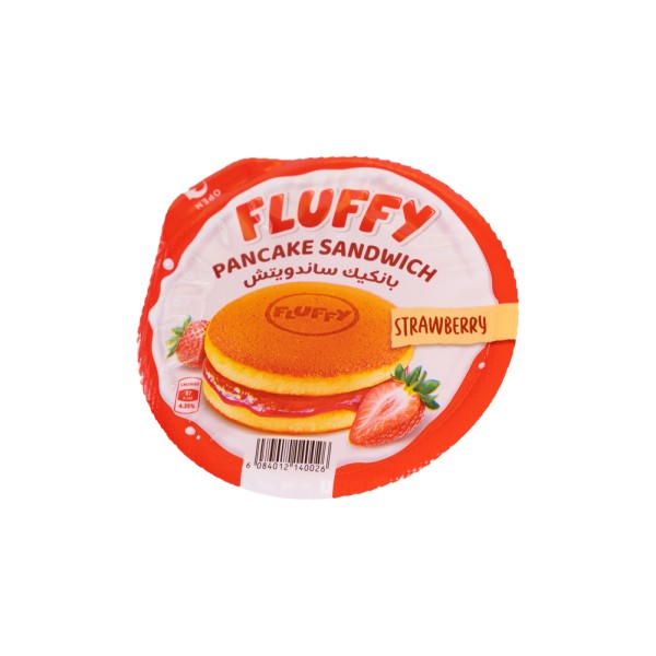 FLUFFY. PANCAKE SANDWICH STRAWBERRY