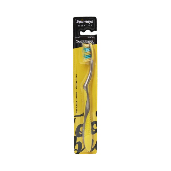 SPINNEYS ESSENTIALS TOOTHBRUSH SINGLE SOFT