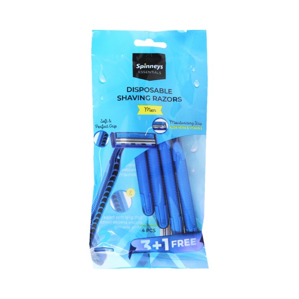 SPINNEYS ESSENTIALS RAZORS MEN 3+1