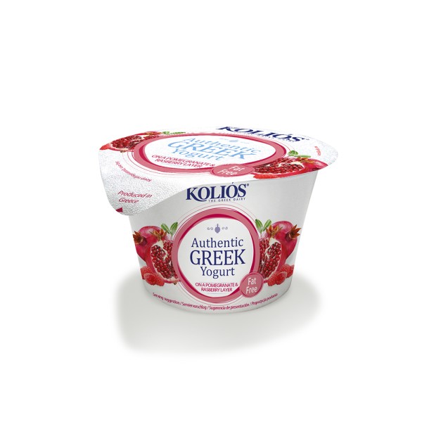 KOLIOS AUTHENTIC GREEK RASP&POME YOGURT 0PCENT