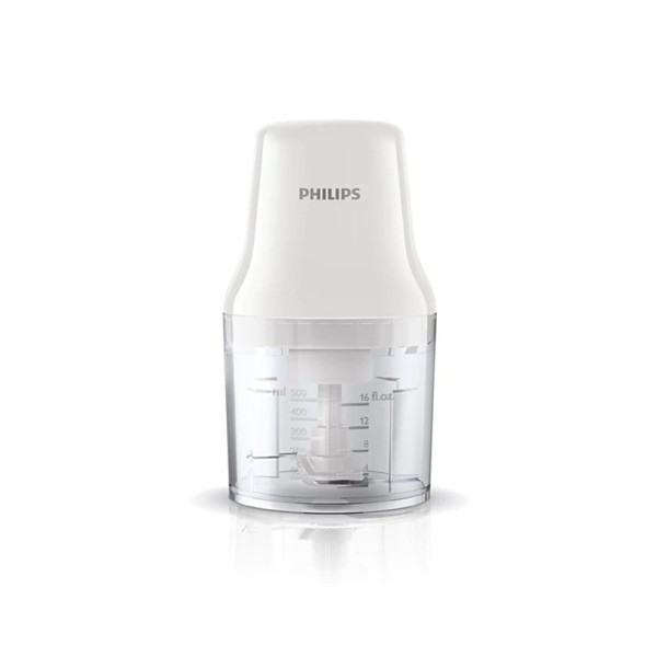 PHILIPS CHOPPER 0.7LT PLASTIC BLADES STAINLESS WHITE