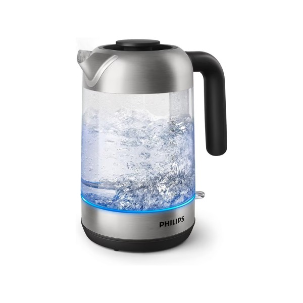 PHILIPS KETTLE 1.7L BLUE LIGHT INDICATOR GLASS MATERIAL