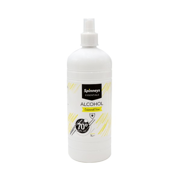SPINNEYS ESSENTIALS ALCOHOL 70PCENT SPRAYER 