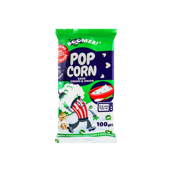 BOOMZA MICROWAVE POPCORN WTH SOUR CREAM AND ONION FLAVOUR