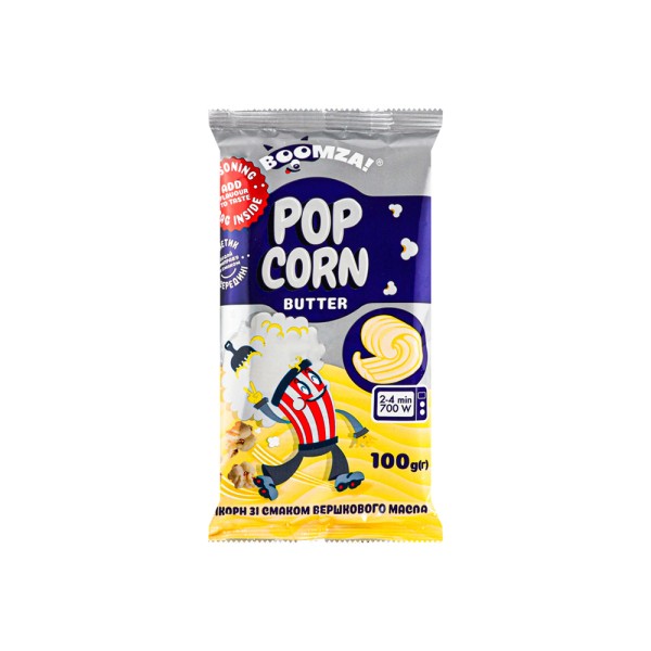 BOOMZA MICROWAVE POPCORN WITH BUTTER FLAVOUR