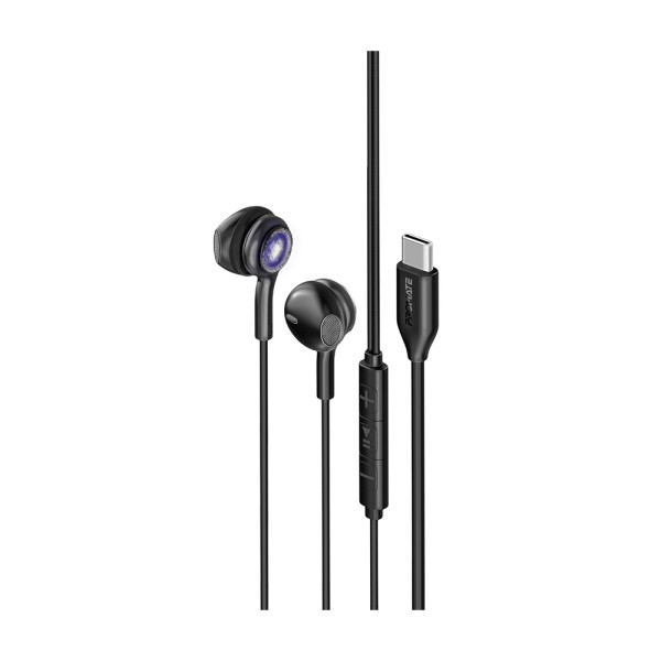 PROMATE TRANSPARENT EARPHONES WITH USB-C CONNECTOR