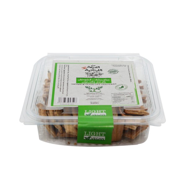 MIN EL DAYAA THYME+OLIVE OAT CRACKERS